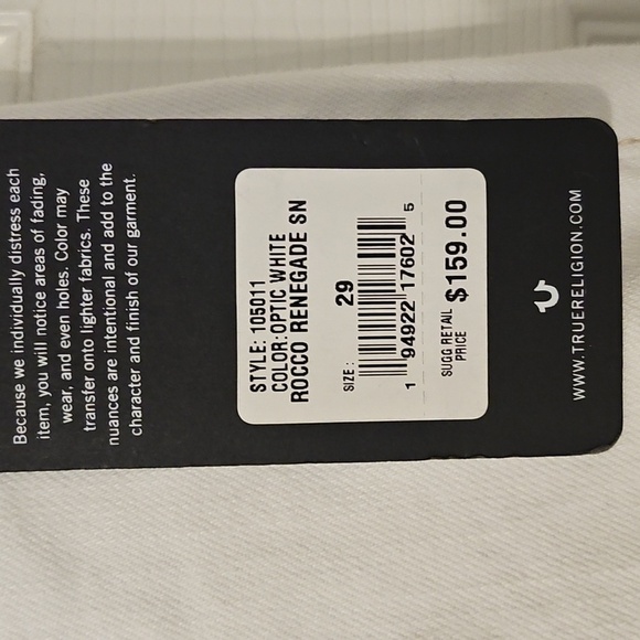 True Religion Women's White Jeans - Picture 7 of 8